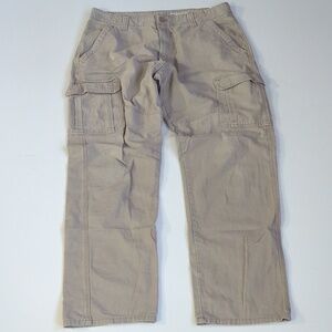 Wrangler Men's Relaxed Fit Straight Cargo Pants - Beige 36 x 32